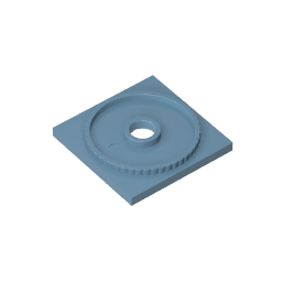 Turntable 4 x 4 Square Base,61485