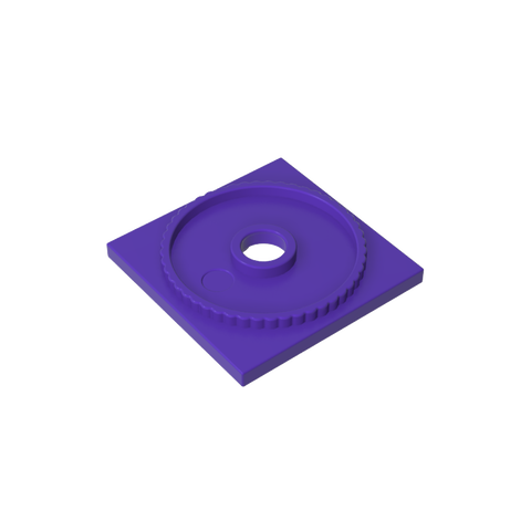 Gobricks,Turntable 4 x 4 Square Base, Locking,61485
