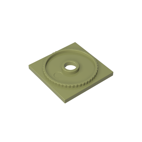 Gobricks,Turntable 4 x 4 Square Base, Locking,61485