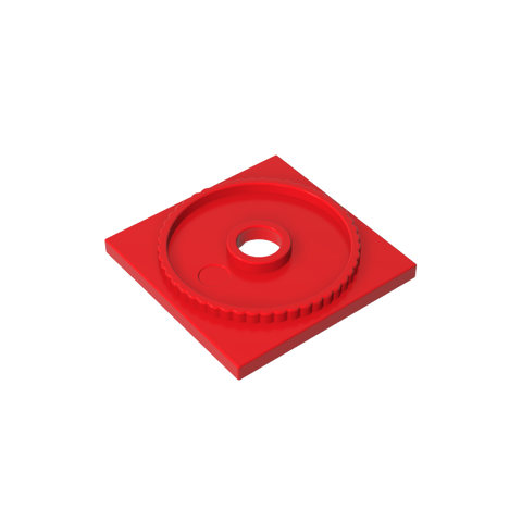 Gobricks,Turntable 4 x 4 Square Base, Locking,61485