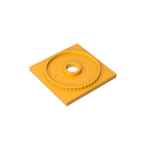 Gobricks,Turntable 4 x 4 Square Base, Locking,61485