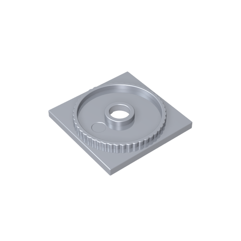 Gobricks,Turntable 4 x 4 Square Base, Locking,61485