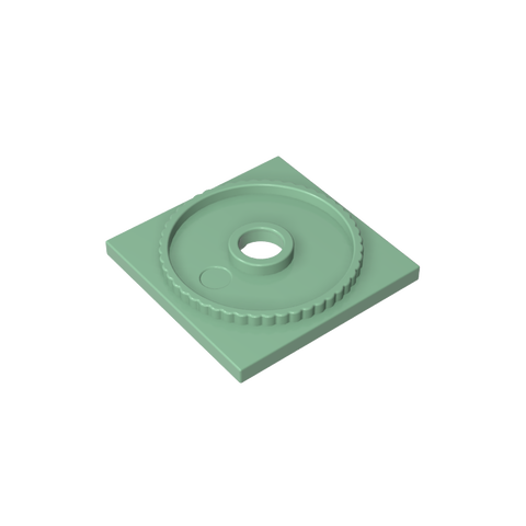 Gobricks,Turntable 4 x 4 Square Base, Locking,61485