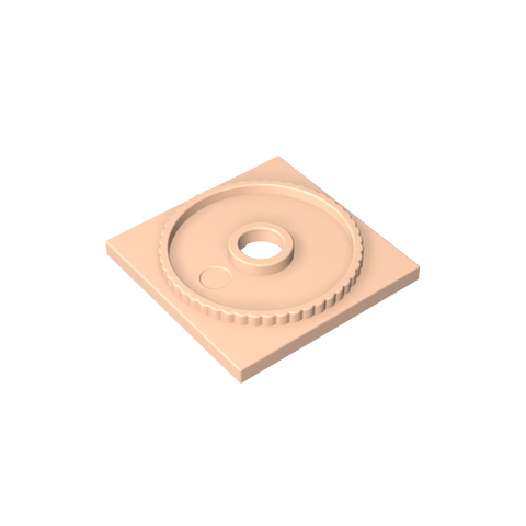 Gobricks,Turntable 4 x 4 Square Base, Locking,61485
