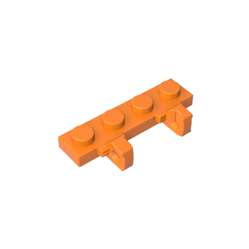 Gobricks,Hinge Plate 1 x 4 Locking Dual 1 Finger,44568,51483