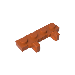 Hinge Plate 1 x 4 Locking Dual 1 Finger,44568