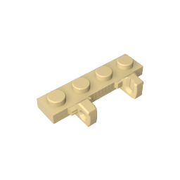 Hinge Plate 1 x 4 Locking Dual 1 Finger,44568