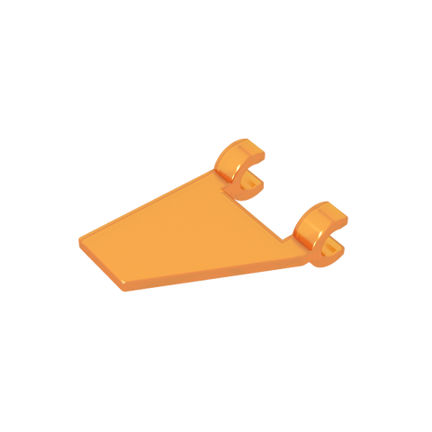 Gobricks,Flag 2 x 2 Trapezoid with 2 Clips [Thick U Clips],44676,80324