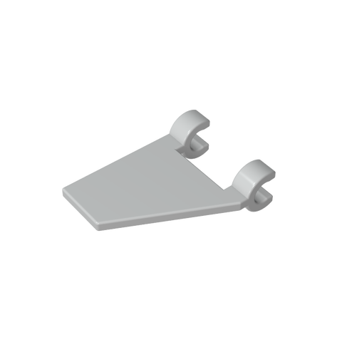 Gobricks,Flag 2 x 2 Trapezoid with 2 Clips [Thick U Clips],44676,80324