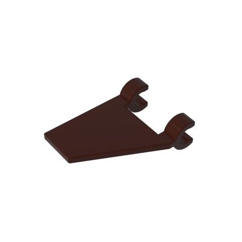 Gobricks,Flag 2 x 2 Trapezoid with 2 Clips [Thick U Clips],44676,80324