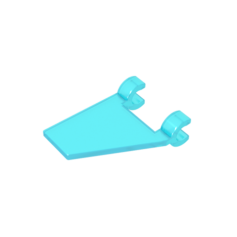 Gobricks,Flag 2 x 2 Trapezoid with 2 Clips [Thick U Clips],44676,80324