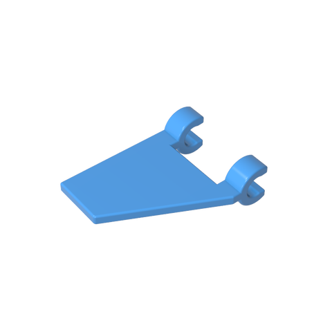 Gobricks,Flag 2 x 2 Trapezoid with 2 Clips [Thick U Clips],44676,80324