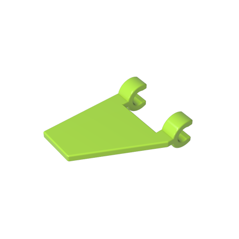 Gobricks,Flag 2 x 2 Trapezoid with 2 Clips [Thick U Clips],44676,80324
