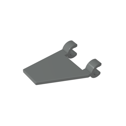 Gobricks,Flag 2 x 2 Trapezoid with 2 Clips [Thick U Clips],44676,80324