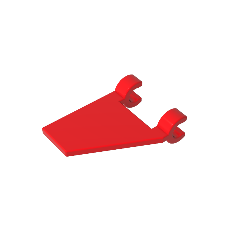 Gobricks,Flag 2 x 2 Trapezoid with 2 Clips [Thick U Clips],44676,80324