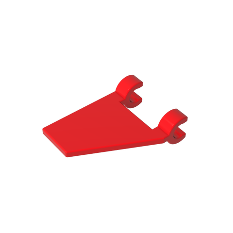 Gobricks,Flag 2 x 2 Trapezoid with 2 Clips [Thick U Clips],44676,80324