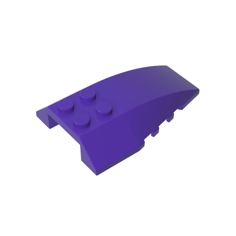 Gobricks,Wedge Curved 6 x 4 Triple,43712