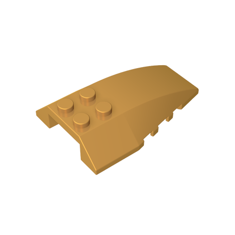 Gobricks,Wedge Curved 6 x 4 Triple,43712