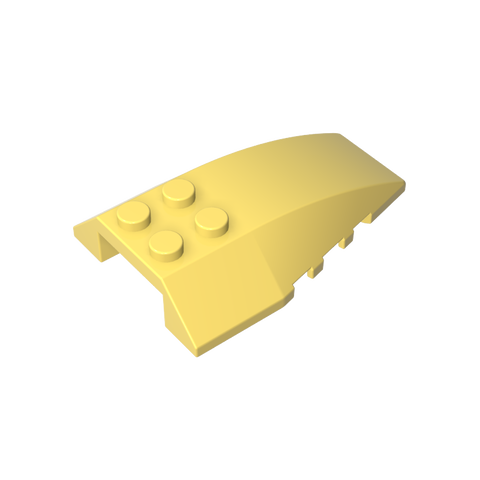 Gobricks,Wedge Curved 6 x 4 Triple,43712