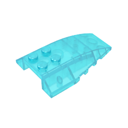 Gobricks,Wedge Curved 6 x 4 Triple,43712