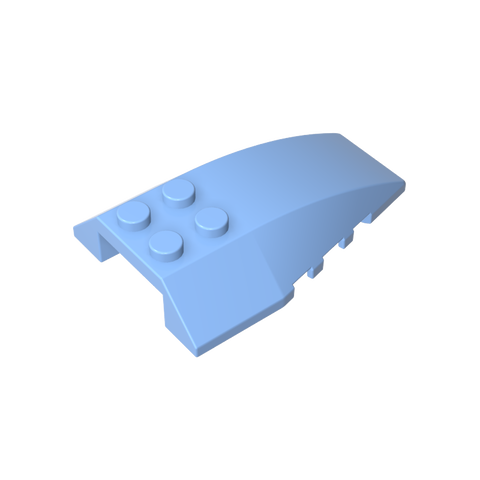 Gobricks,Wedge Curved 6 x 4 Triple,43712