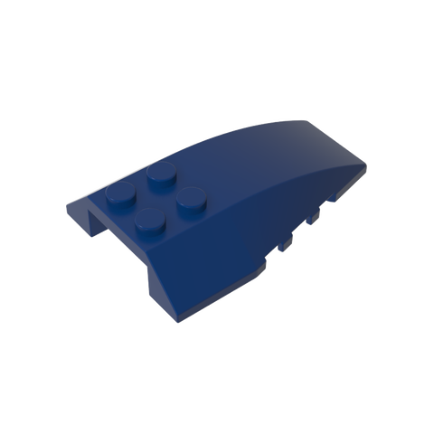 Gobricks,Wedge Curved 6 x 4 Triple,43712