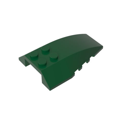 Gobricks,Wedge Curved 6 x 4 Triple,43712