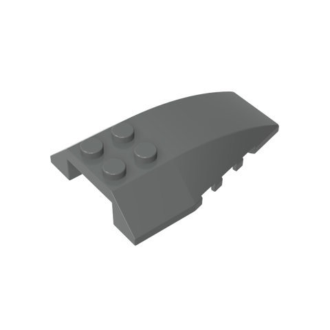 Gobricks,Wedge Curved 6 x 4 Triple,43712