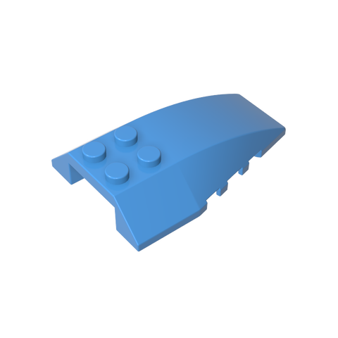 Gobricks,Wedge Curved 6 x 4 Triple,43712