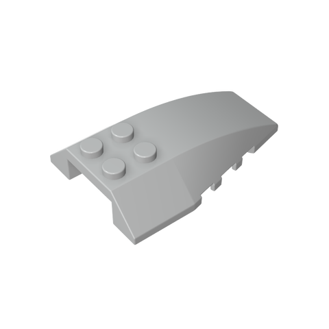 Gobricks,Wedge Curved 6 x 4 Triple,43712