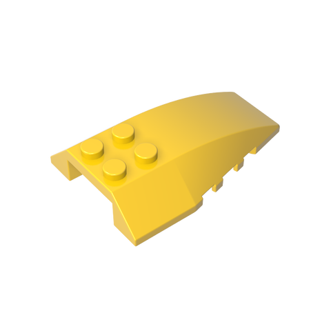 Gobricks,Wedge Curved 6 x 4 Triple,43712