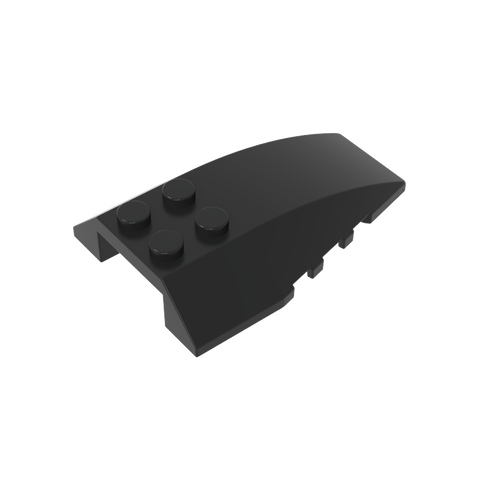 Gobricks,Wedge Curved 6 x 4 Triple,43712