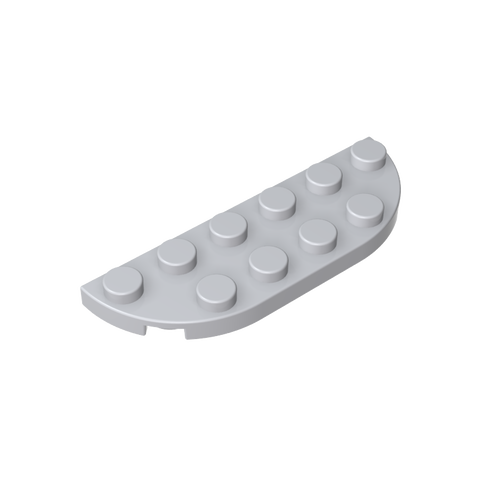 Gobricks,Plate Round Corner 2 x 6 Double,18980