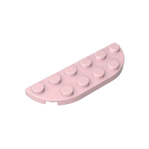 Gobricks,Plate Round Corner 2 x 6 Double,18980