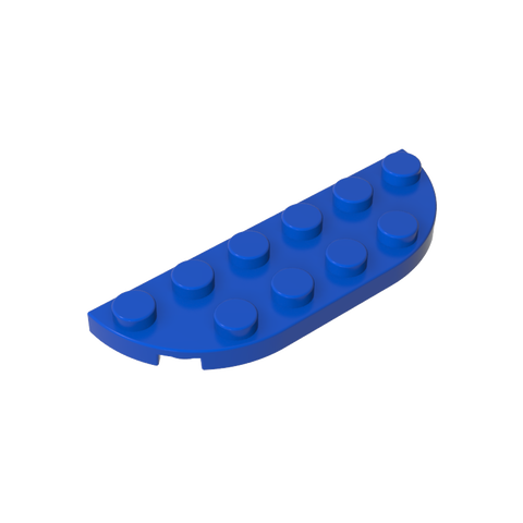 Gobricks,Plate Round Corner 2 x 6 Double,18980
