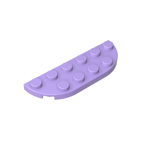 Gobricks,Plate Round Corner 2 x 6 Double,18980