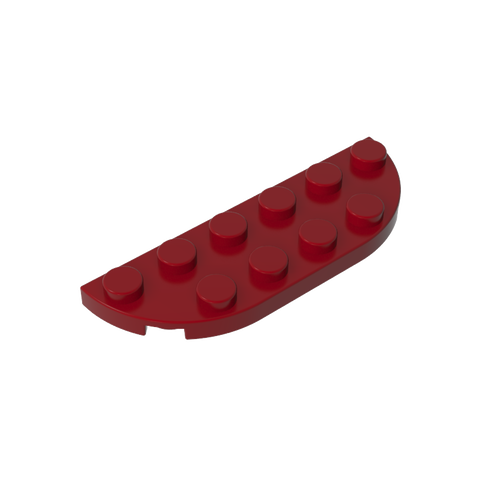 Gobricks,Plate Round Corner 2 x 6 Double,18980