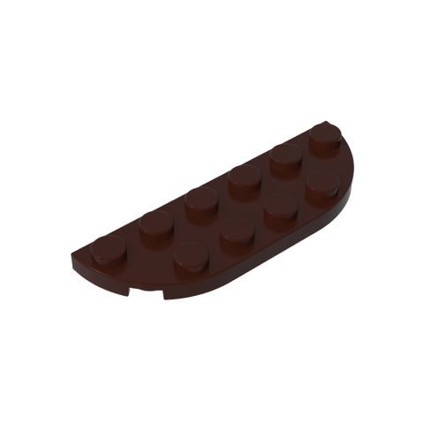 Gobricks,Plate Round Corner 2 x 6 Double,18980
