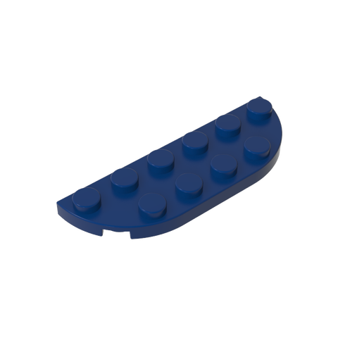 Gobricks,Plate Round Corner 2 x 6 Double,18980