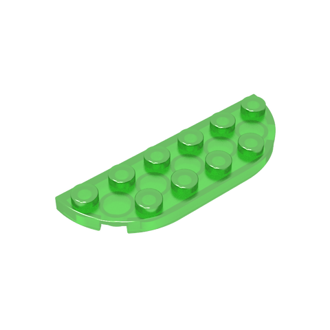 Gobricks,Plate Round Corner 2 x 6 Double,18980