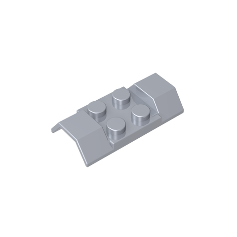 Gobricks,Wheel Arch, Mudguard 2 x 4 [Smooth],3787