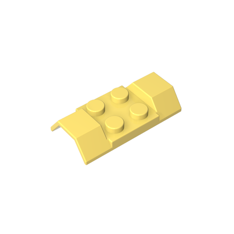 Gobricks,Wheel Arch, Mudguard 2 x 4 [Smooth],3787