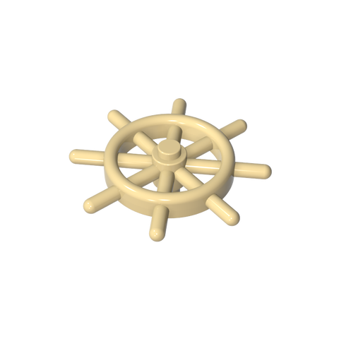 Gobricks,Boat/ Ship Wheel with Slotted Pin,4790b