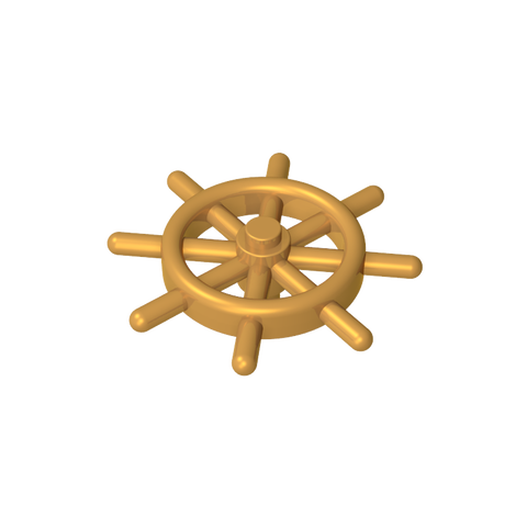 Gobricks,Boat/ Ship Wheel with Slotted Pin,4790b