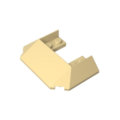 Gobricks,Wedge Sloped 45° 6 x 4 Double/ 33° [Train Roof],13269
