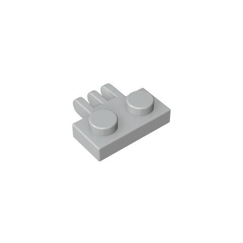Gobricks,Hinge Plate 1 x 2 with 3 Fingers On Side,2452