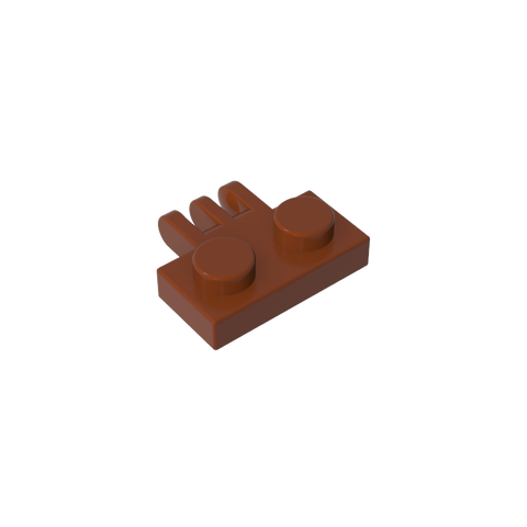 Gobricks,Hinge Plate 1 x 2 with 3 Fingers On Side,2452