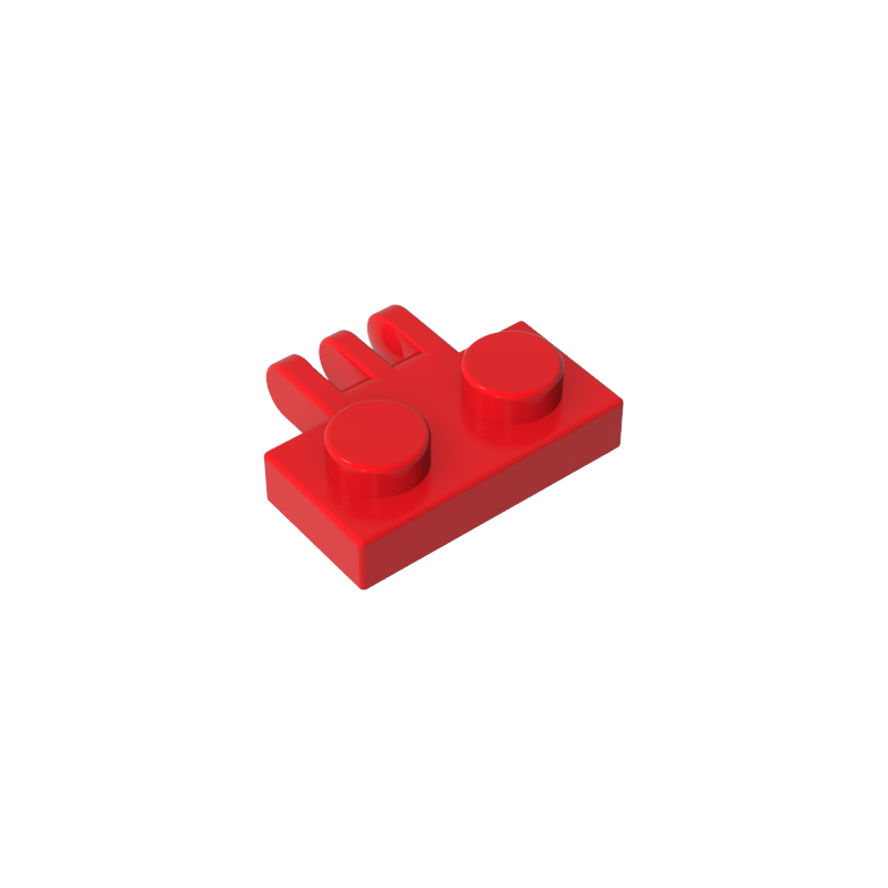 Gobricks,Hinge Plate 1 x 2 with 3 Fingers On Side,2452