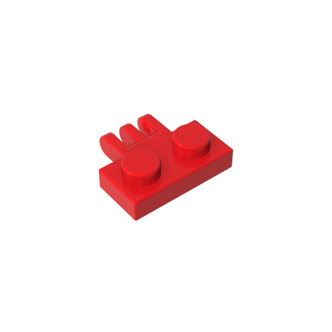 Gobricks,Hinge Plate 1 x 2 with 3 Fingers On Side,2452