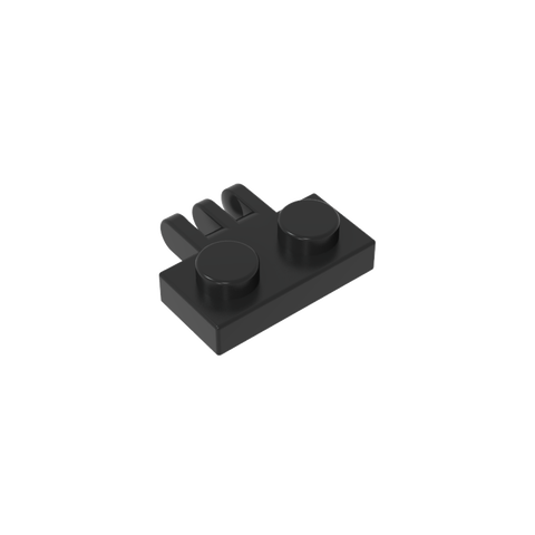 Gobricks,Hinge Plate 1 x 2 with 3 Fingers On Side,2452